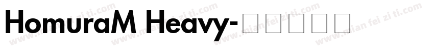 HomuraM Heavy字体转换